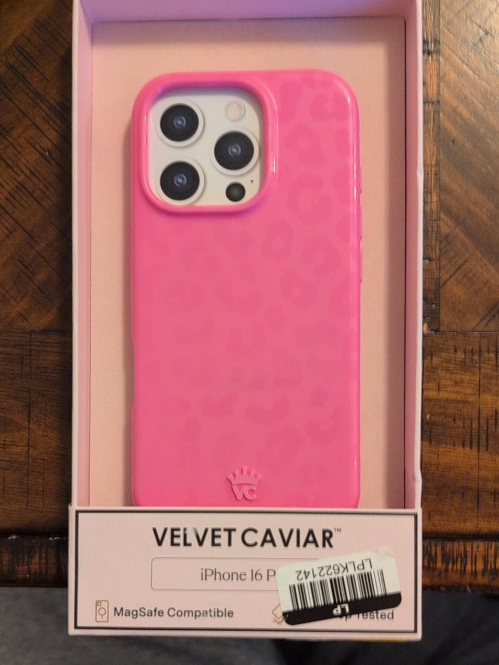 Velvet Caviar Hot Pink Leopard iPhone Case